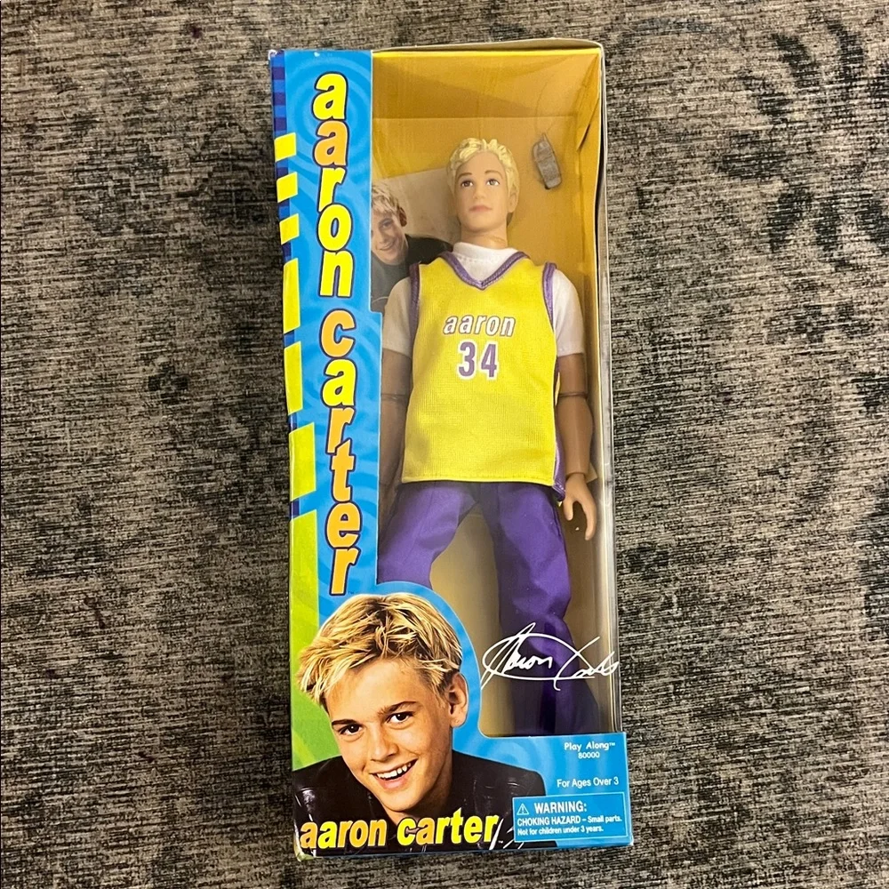 VTG 2001 Aaron Carter Barbie Doll play along edition in Yellow and Purple Outfit - Picture 1 of 5